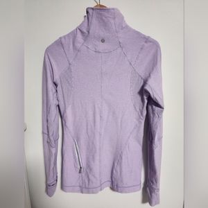 Lululemon lavender running half zip top